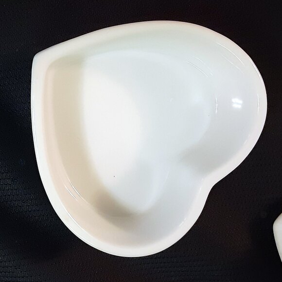 Otagiri small porcelain ring or trinket box - heart, Made in Japan, bird finial - Picture 3 of 5